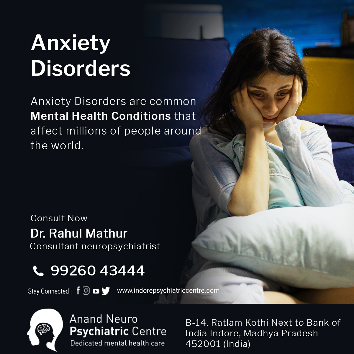 Anxiety Disorders, Causes, Treatment - Indore Psychiatric Centre