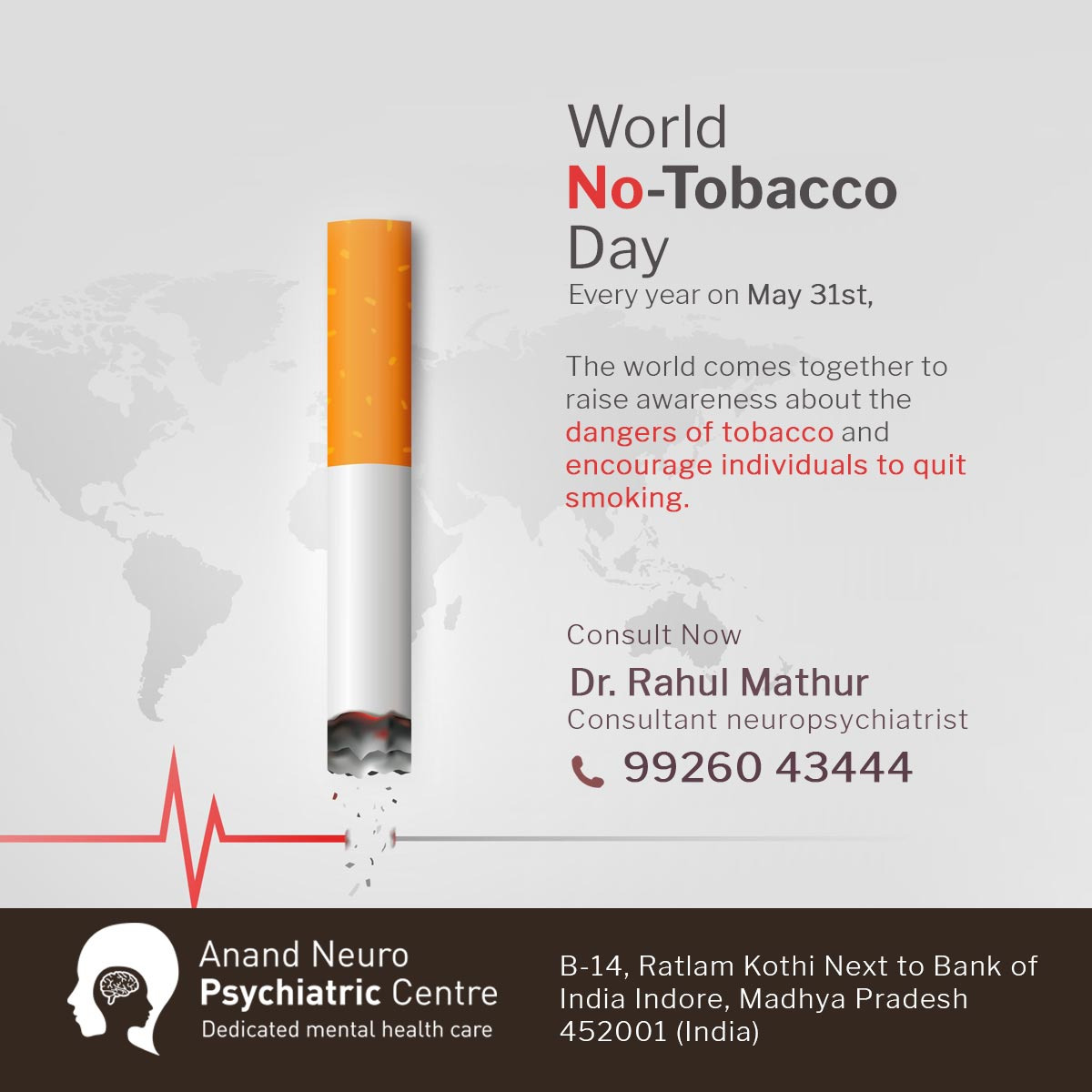 World No Tobacco Day: Choose Health, Break Free from Tobacco Addiction